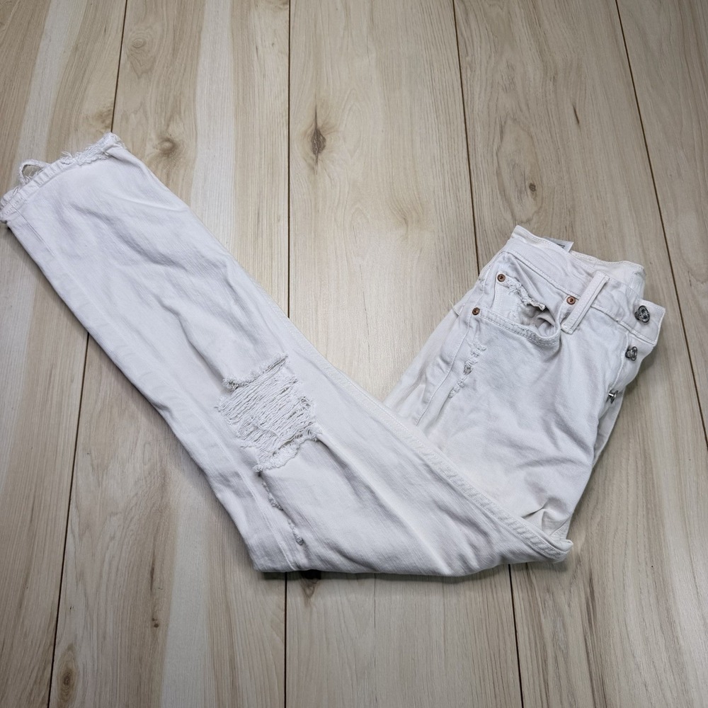 Mother Jeans Women's 26 The Tomcat Chew The Devil Drinks Coffee Peach